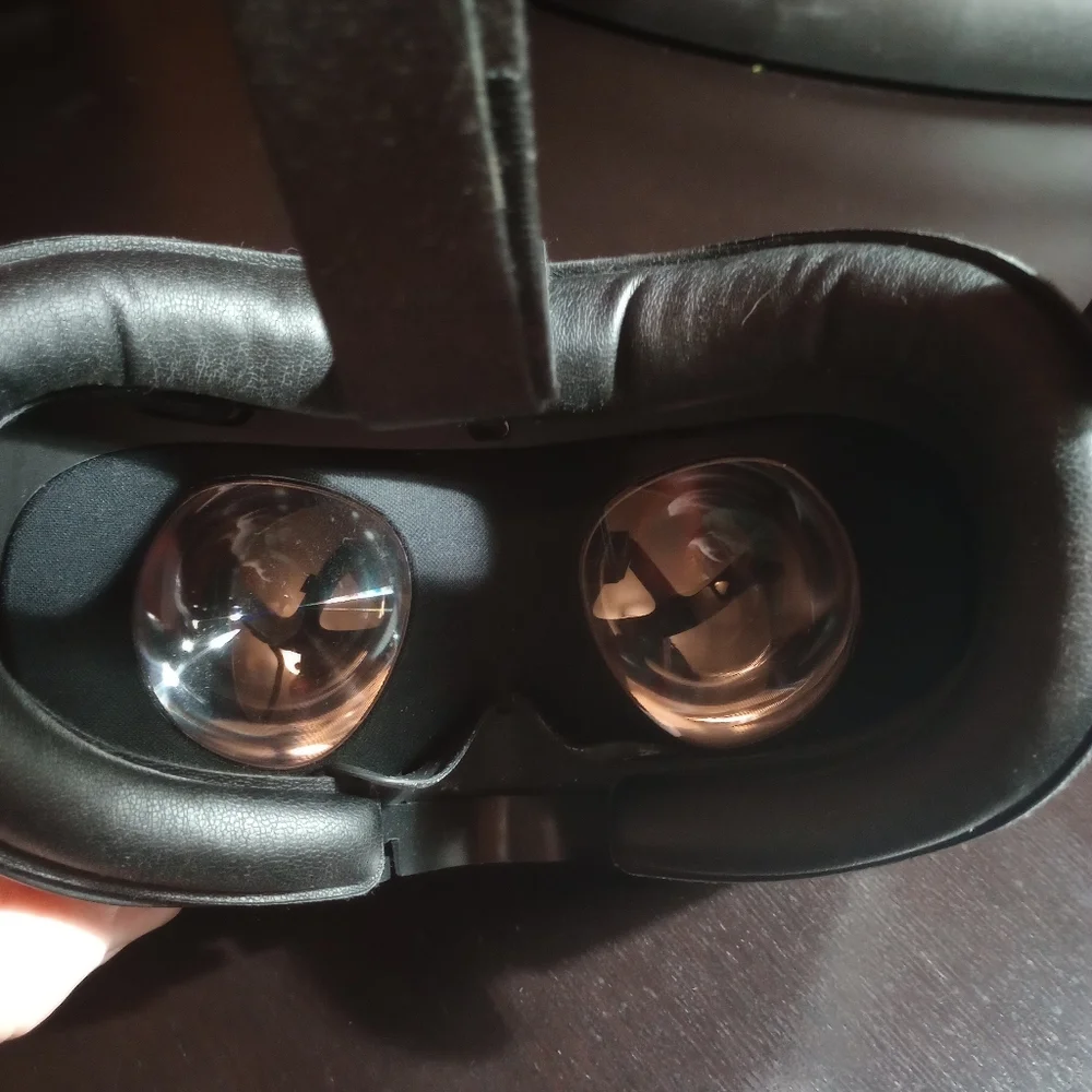 Vr headset with camera and controllers
